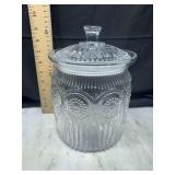 Clear Glass pioneer woman canister with Lid