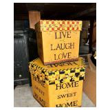 Live Laugh Love and Home Sweet Home Storage Boxes