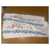 Embroidered His & Hers Pillowcase with Floral Motif