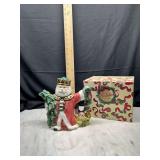 Holiday Treasures Santa Teapot with Original Box