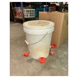 Plastic Bucket Poultry Waterer