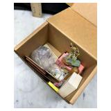 Assorted Collectibles and Mineral Lot in Box