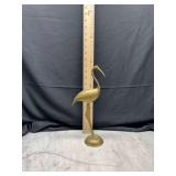 Brass Heron Figurine