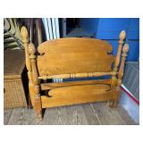 Maple Wood Spindle Bed Frame