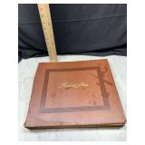 Brown Leatherette Record Album Holder Book