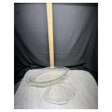 Italian Glass Fish Serving Dish and Plate