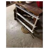 White Wood Three-Tier Display Shelf