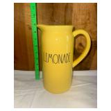 Yellow Ceramic Lemonade Pitcher Rae Dunn