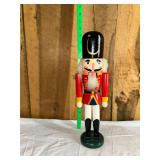 Wooden Nutcracker Soldier Figurine Red and Black