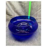 Cobalt Blue Glass Bowl