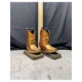 Bronze Cowboy Boot Bookends