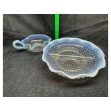 Moonstone nappy and divided dish