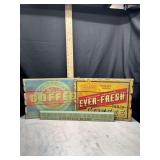Three Coffee Themed Wood Signs