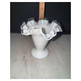 Fenton silvercrest trumpet bud vase