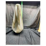 Large Swirled Art Glass Vase in Earth Tones