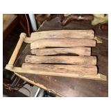 Rustic sled decor