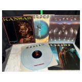 5 Kansas vinyl records