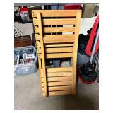2pc oak folding chair