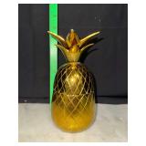 Brass pineapple trinket jar