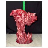 1950s Royal Haeger ceramic fighting rooster vase