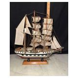 Simon Bolivar vintage wooden model clipper ship