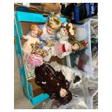 Assorted Porcelain Collector Dolls in Box