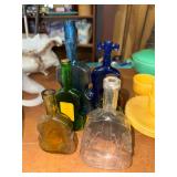 Vintage violin bottles
