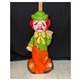 Ceramic happy/sad double sided clown coin bank