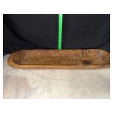 Oblong wooden bowl