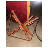 Orange Metal Mechanical hose  Reel Component with Adjustable Arms