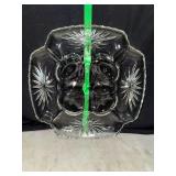 Anchor hocking Star of David egg and relish platter