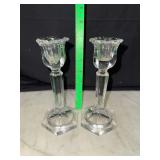 Crystal candle stick holders