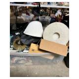Box of lamps, toys, other misc