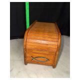 Roll top recipe box
