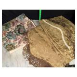 Tapestry style and damask table dressings