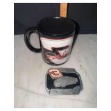 Dale Earnhardt mug and belt buckle