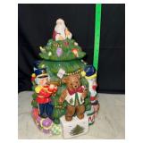 Spode Christmas tree cookie jar toys around the tree collection