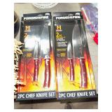2 forged in fire kitchen knife sets