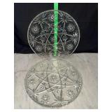 2 anchor hocking Star of David platters