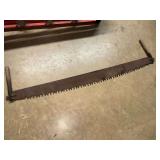Two-Man Logging Crosscut Saw with Wooden Handles