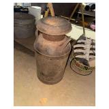 Metal Milk Can with Lid