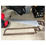 Butcher saw and hand saw