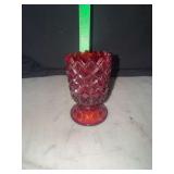 Ruby red cadmium toothpick holder