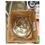 Box of Assorted Clear Glass Lids