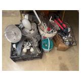 Assorted Workshop Equipment and Lighting Fixtures
