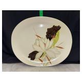 Redwing pottery “lotus bronze” platter