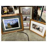 Group of Three Framed Labrador Retriever Prints