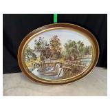 Vintage currier & Ives biscuit tin