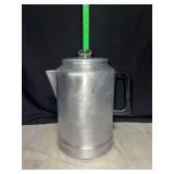 Vintage comet aluminum stove top percolator