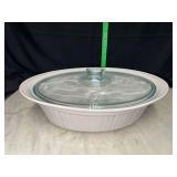 Corningware French white 4qt casserole dish